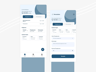 Tracking Income & Expense design expense income mobile mobile design money tracking tracking ui uiux