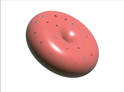 3D Donut 3d design