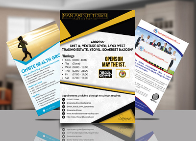 FLYERS branding design door hangers flyers graphic design handouts medical flyers modern sports flyers