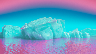 Hypercolorism - Cotton Candy Icebergs art blue color cotton candy ice iceberg illustration photo photography photoshop pink surreal surrealism trippy