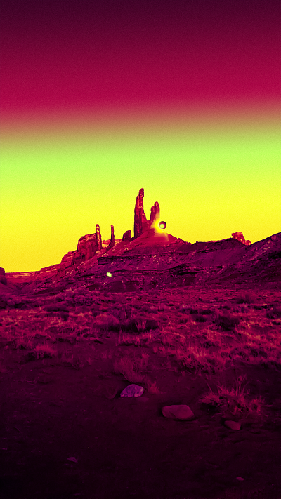 Hypercolorism - Canyonlands NP art canyonlands color design gradient green hypercolorism illustration lime photo photoshop red surreal surrealism utah yellow