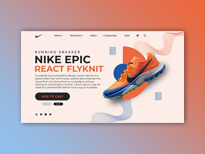 Nike Shoes Sneaker Landing Page landing page landing page design landing page templates nike nike landing page nike running shoes nikeshoes shoes landing page design sneakers shoes ui uiconcept uidesign uiux uxdesign