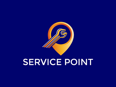 Service Point Logo 3d animation app logo automobile branding design flat graphic design illustration location logo logo logo design mobile logo modern logo motion graphics point logo service logo service point ui vector