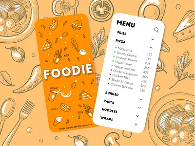 restaurant menu design design menu mobile restaurants ui