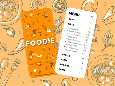 restaurant menu design design menu mobile restaurants ui