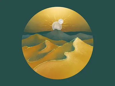 Arrakis adobe fresco arrakis chani digital illustration dune dune 2021 dune book dune movie fanart fresco illustration ipad pro landscape landscape illustration moon moonrise sand sand dunes stipple villeneuve