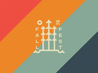 Fall Fest Badge autumn badge branding fall illustration logo nature retreat trees
