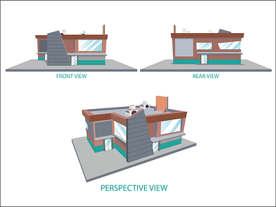 Building Concept branding building design illustration vector