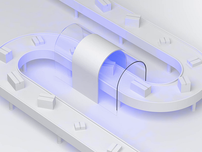 Marking of products 3d animation box branding code conveyor motion graphics web