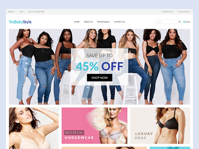 Online Web Store - Baby Clothing 3d affordable website animation blue brand logo branding custom illustration custom logo design graphic design illustration logo logo design motion graphics social media marketing typography ui ux vector web design