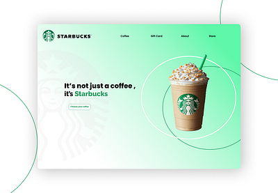 Starbucks Landing page coffee design landingpage ui ux website