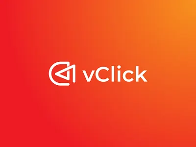 vClick | Video Production Logo | Brand Logo brand design brand identity logo design branding business logo camera logo company logo film maker letter vc logo logo logo concept logo design logofolio logos modern logo vector logo video app icon video maker