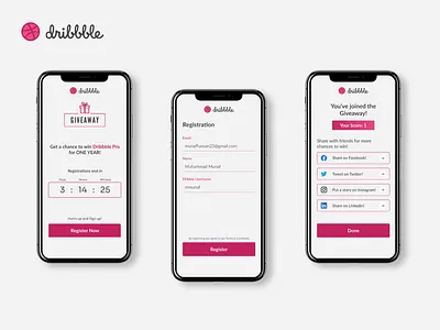 Daily UI #01 :: Sign Up app creative dailyui dribbble figma giveaway illustration mobile mobile app sign up ui ux