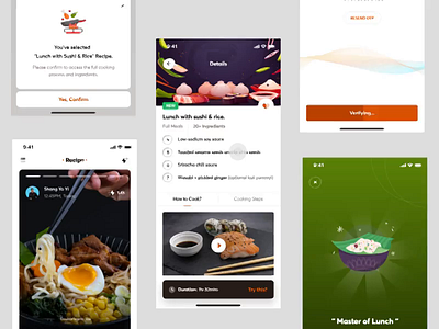 Recipe App Interaction animation app badge branding cooking design figma food framer icon illustration interaction logo protopie recipe app status ui ux vector whatsapp