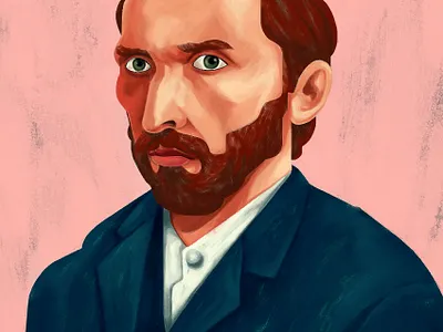 Vincent design illustration modernism photoshop portrait art van gogh vincent