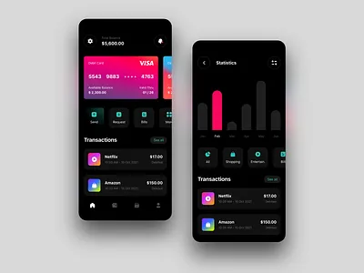 Banking App Concept app banking concept dailyui design finance fintech minimal mobile app ui ux wallet