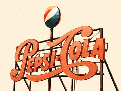 Rooftop Signage design illustration photoshop signage texture typography vintage