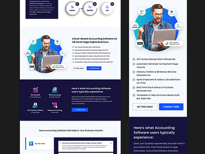 Marketing Landing Page Design app app design app ui design ecommerce illustration landing page product design responsive website ui website design website ui