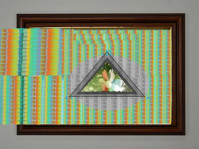 Distorted Memories art collage design glitch graphic design