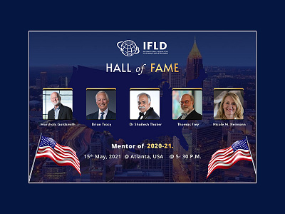 IFLD Hall of Name graphic design