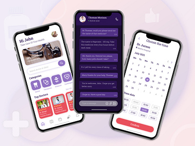 Telemedicine App for Patients | UI/UX Design - 2 app design app designer app development app development company doctor app doctor appointment app medical app mobile app design telemedicine app ui ux design