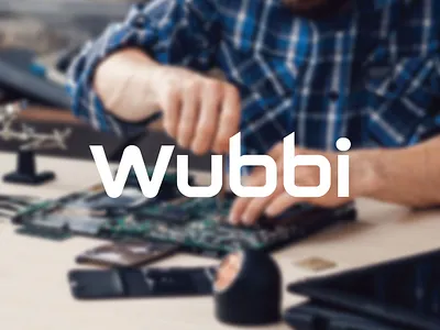 Electronic Refurbish Typography Logo Design & Branding brand identity design branding business card design design electronic id card design logo design logo template logo type minimal logo refurbish logo stationary design tech logo technology typography logo design wordmark logo design