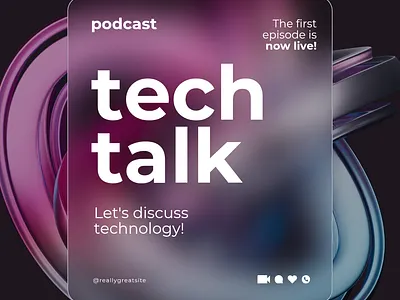 Tech Talk soci social media post