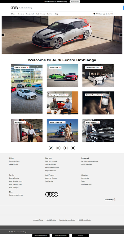 Website - Audi Dealership Template