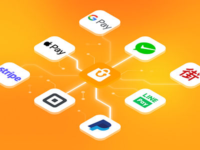 Aggregator 3d graphic design illustration isometric