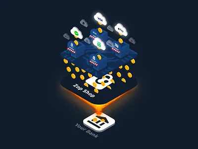 E-commerce income generator 3d e commerce ecom graphic design illustration isometric