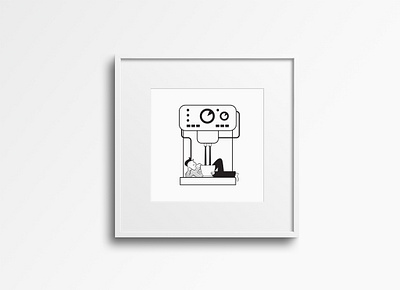 how you should enjoy coffee - illustration archetype branding character design illustration print vector