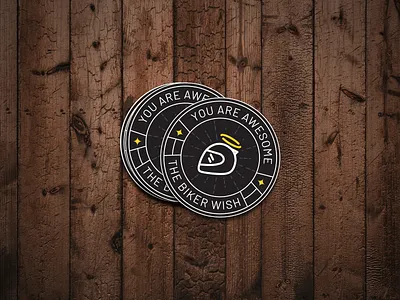 The Biker Wish Sticker Design branding concept illustration logo sticker sticker design visual design