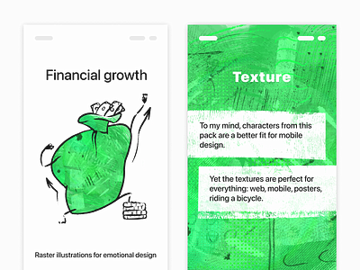 Does personal financial growth starts with savings? adobe fresco bag design economy finance financial growth graphic design illustration money raster success texture ui design