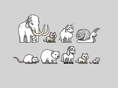 Innkeeper's Story — animals and creatures. animals aprite bear cat creature design creatures dog game gamedev horse mammoth rpg view snail wolf