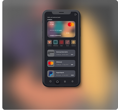 E-wallet UI app design ui ux