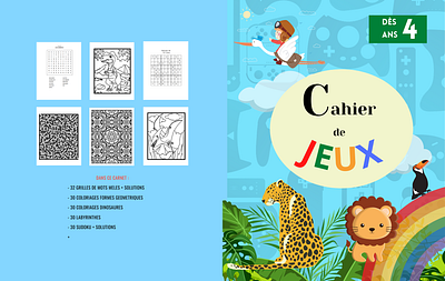 Cahier de jeux canva graphic design