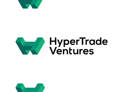 HyperTrade Ventures fintech logo design, H + T + V letters blockchain blocks modules capital ventures crypto cryptocurrency digital finance financial fintech h hyper letter mark monogram logo logo design modern modular money t trade trading v