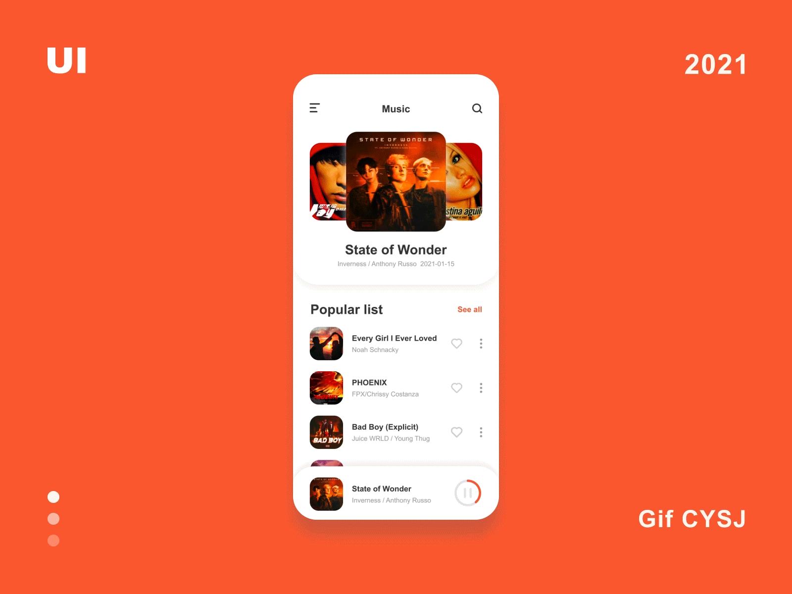 UI - GIF design gif ui ux