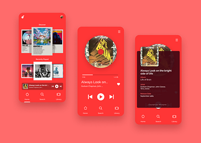 Music App app challenge debut design dribbble dribble minimal new ui