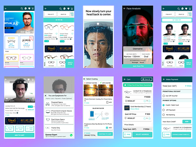 Lenskart User Journey Re-designed 3d app design illustration ui ux