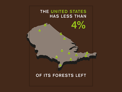 8 Billion Trees poster campaign deforestation environment graphic design illustration infographic poster typography