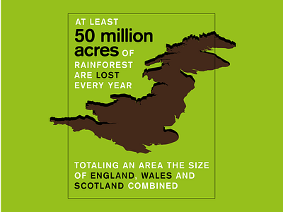 8 Billion Trees poster campaign deforestation environment graphic design illustration infographic poster typography