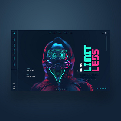 We Are Limitless 3.0 Concept Ui Design cyberpunk design graphic design interface limitless photography ui ui design ux ux design web design web designer