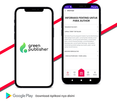 Greenpublisher apps ui