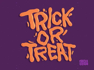 Trick or Treat - Halloween Lettering artwork digital graffiti digital illustration digital lettering graffiti halloween halloween lettering illustration illustrator ipad lettering ipad pro lettering procreate procreate art procreate lettering spooky sticker trick or treat type typography