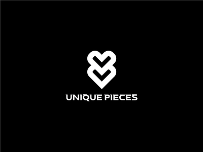 Unique Pieces 2 Logo branding design flat illustration illustrator logo minimal photoshop ui vector