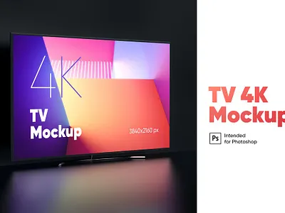 TV 4K Mockup 4k application clean design desktop device display hd interface minimal mockup monitor os retina screen tv ui ux web website