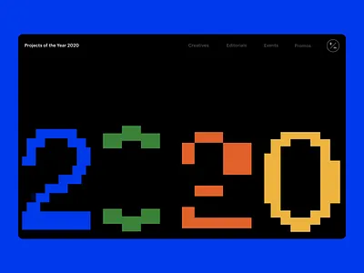 Projects of the Year animation code design readymag web