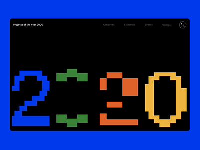 Projects of the Year animation code design readymag web