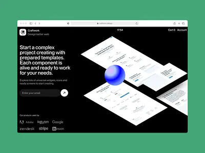 Blank Wireframe kit 🌿 blank canva clean design discount free green halloween illustration interface landing minimalistic sale sketch ui ui kit wireframe